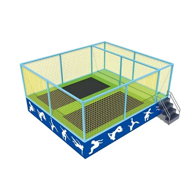 Customized SizeWholesale Square Meters Price Kids Fitness Equipment Jumping Mat Indoor Trampoline With Roof