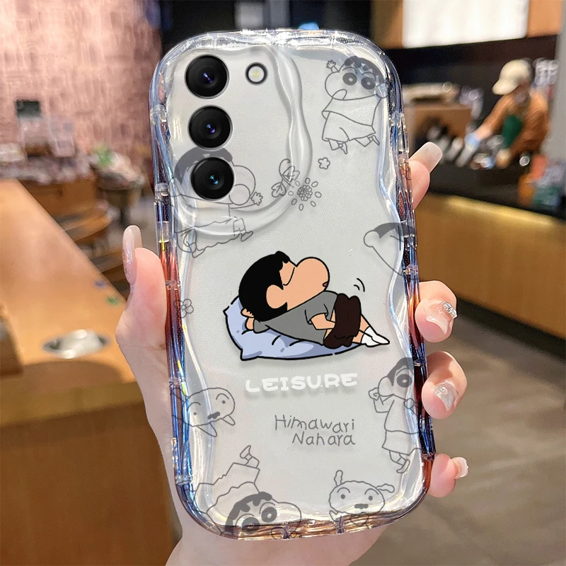 C-Crayon S-ShinChan Hülle für Samsung Galaxy S25 S24 S23 S22 S21 Ultra Plus S20 FE A73 A72 A71 A56 A55 A54 5G A52 A52S 4G Abdeckung