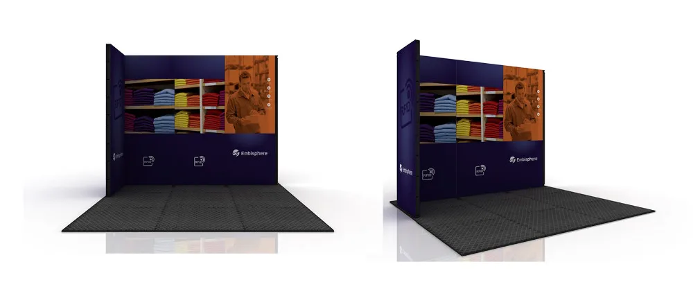 Small 10x10ft Aluminum Modular Trade Show Booth Quick Set up Exhibition Backdrop Stand