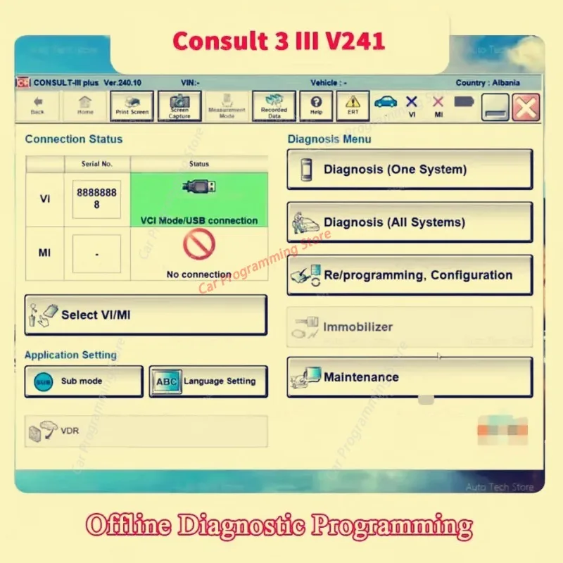 2026 hot selling newest  2025 Consult 3 Ⅲ Plus V241 Diagnostic Software 226 Offline Programming