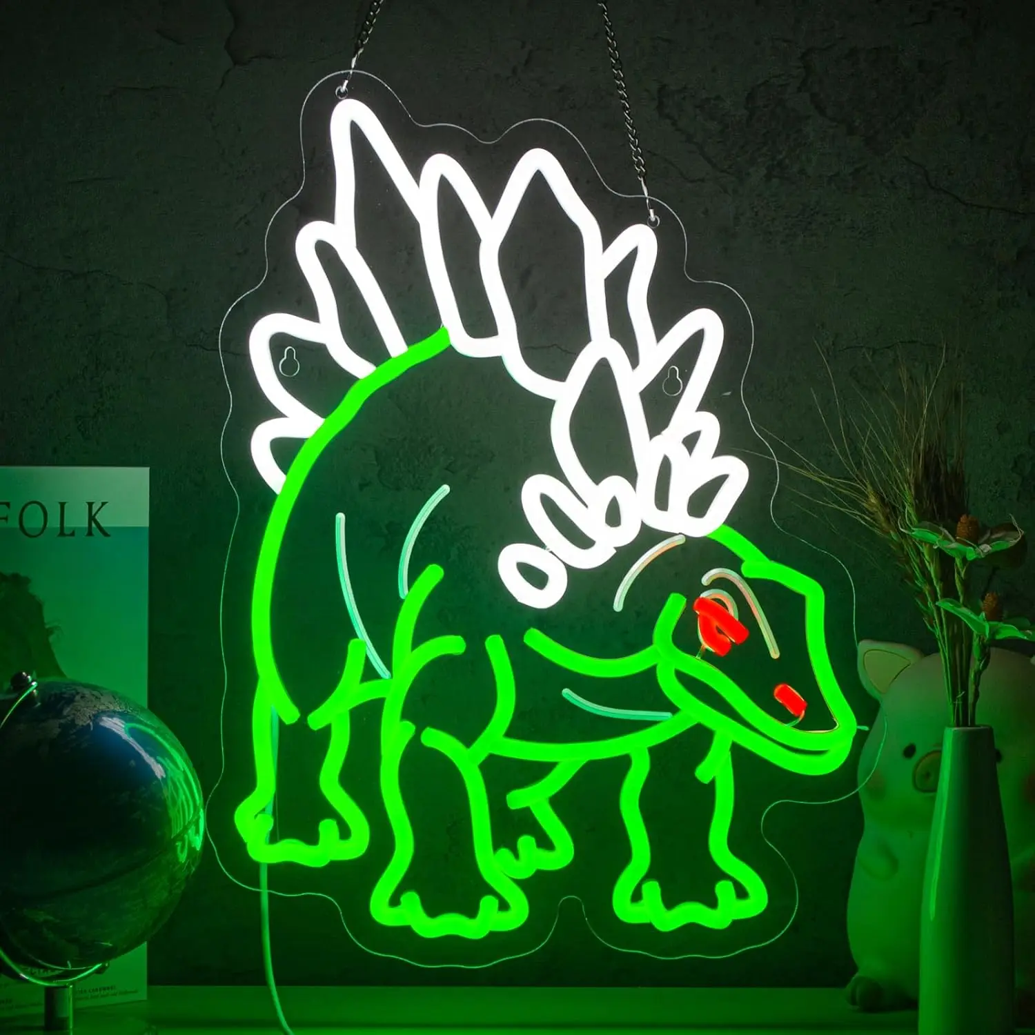 

Dinosaur Neon Sign Art Wall Light USB LED Light for Bar Beauty Girl Store Game Room Bedroom Decoration neon personnalisé Gift