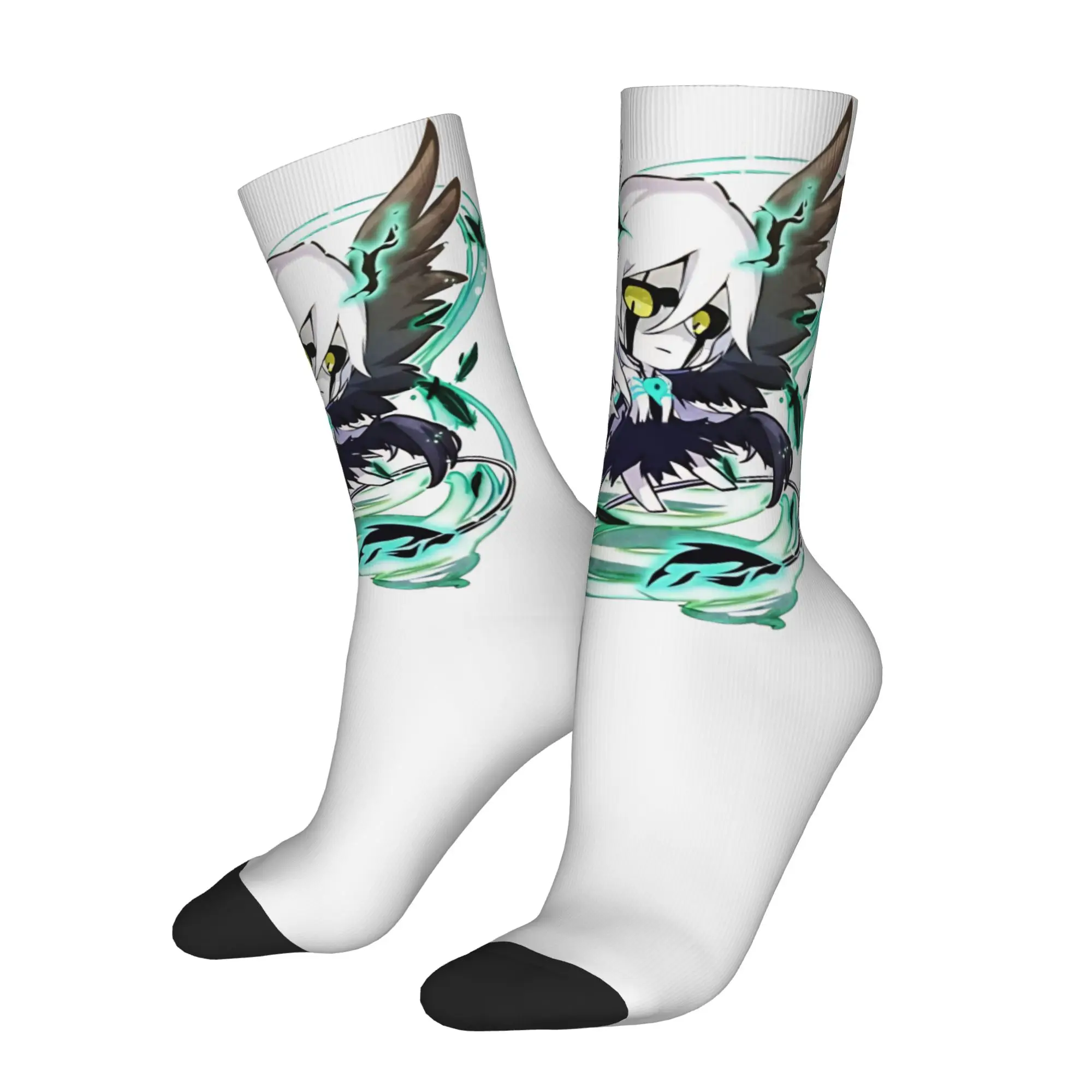 Inner Hollow Socks Men's Women's Happy Bleaches Anime Socks High Quality Spring Summer Autumn Winter Middle Tube Socks Gift