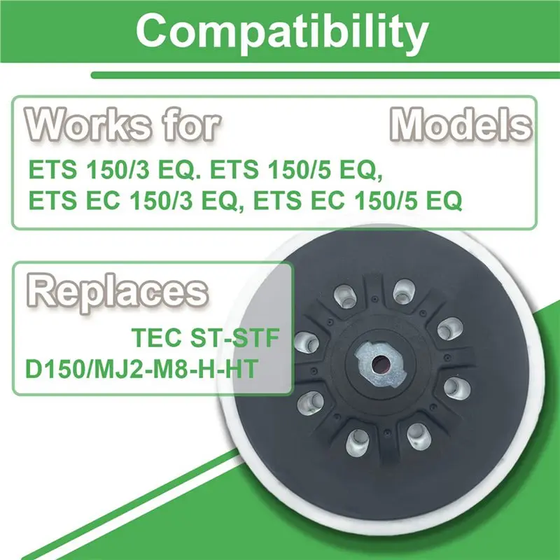 DT16 4 Set 6-Inch Soft Back-up Sanding Pad for Festool ETS 150/3 EQ, ETS 150/5 EQ, ETS EC 150/3 EQ, ETS EC 150/5 EQ Sanders,