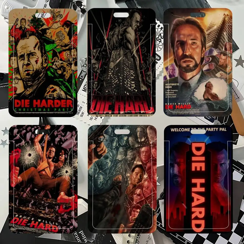 

Movie A Die Hard 1988 Retro ID Card Holder Neck Strap Pendant Door Badge Holder Lanyards Keychain Work Credential Case Gift