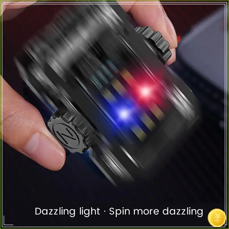 Mini Rechargeable Multifunctional Keychain Lamp Long Battery Life Bright Warning Light Portable Outdoor Flashlight, Durable