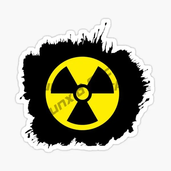 Attention Radioactive Sticker Retro Vintage Sticker Car Stickers for Laptop Body Helmet Trunk Accessories Die-cut PVC Decal