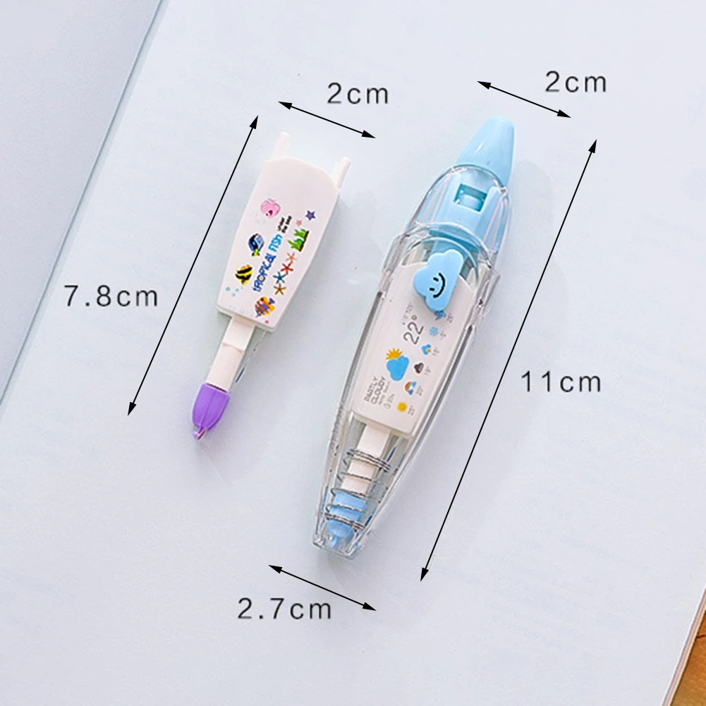 귀여운 스크랩북 장식 교정 테이프, 패션 다채로운 장식, 노트북 마커 펜, 학교 문구, 사무용품