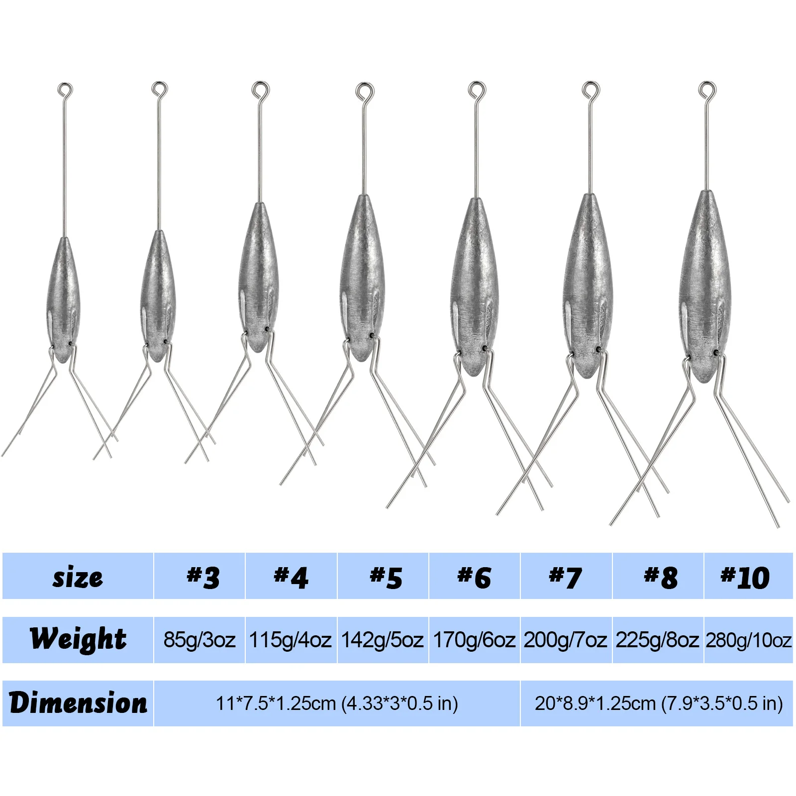 2pcs Surfcasting Fishing Sinker Long Casting Sputnik Sinker Deep Sea Fishing Weight Sinker Trolling Saltwater Bass Tuna 85g-280g