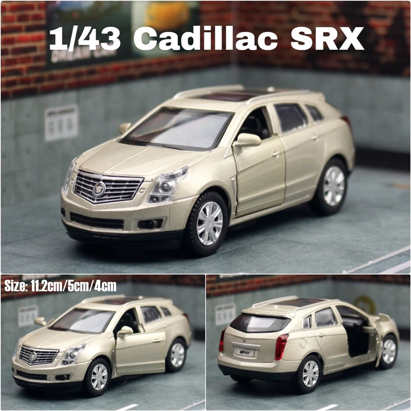 

Модель автомобиля Cadillac SRX SUV из сплава, металлическая Игрушечная модель автомобиля, коллекционная Миниатюрная модель автомобиля с высокой симуляцией масштаба, подарок для детей, 1/43