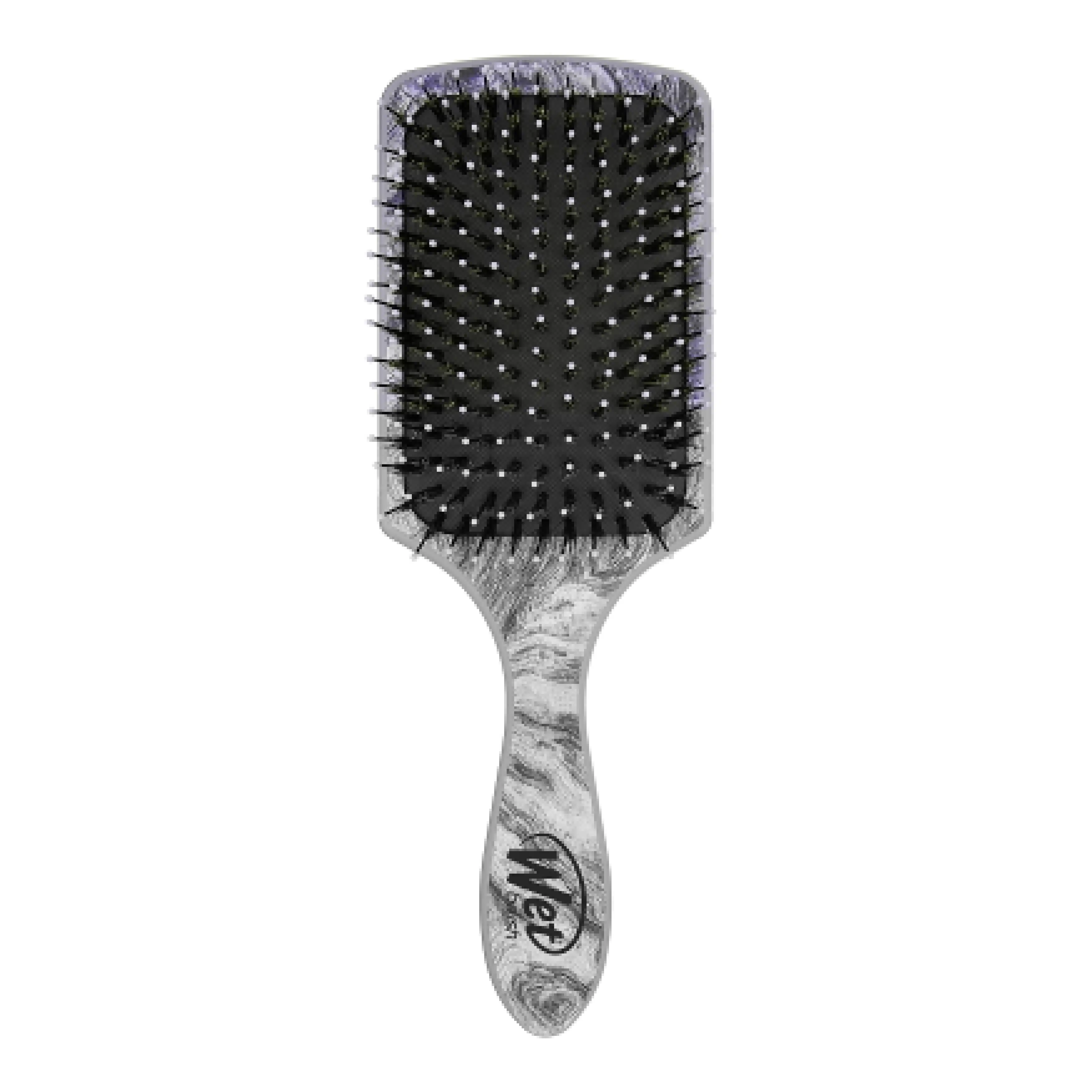 

Shine Enhancer Paddle Hair Brush, Distressed Wood Blue, IntelliFlex Bristles, All Hair Types, 1 Ct