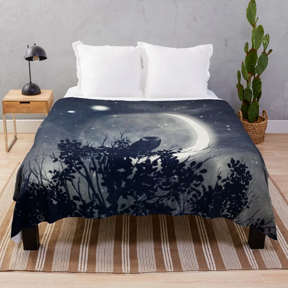 A Night with Venus and Jupiter Throw Blanket Sofas Decorative Beds Sofa Quilt Single For Decorative Sofa Blankets