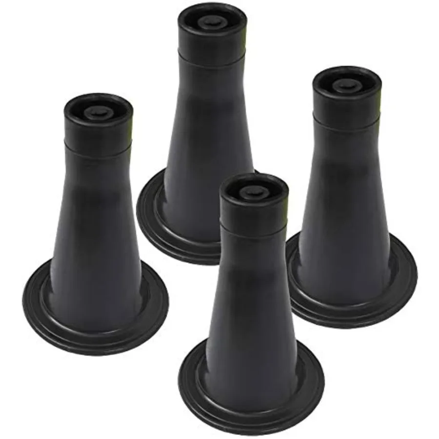 

Bed Frame Feet that Replace Your Wheels. Replacement Feet Allow Your Bed to Be Stationary Without Damaging Your Floor Set of 4
