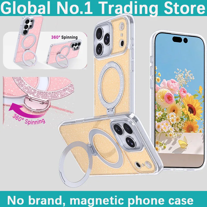 

Чехол для iPhone 17E/16E/iPhone 16 Pro Max/17 Pro/Air 16 Plus с магнитным кольцом-держателем, противоударный, с воздушной подушкой, защитный чехол-накладка