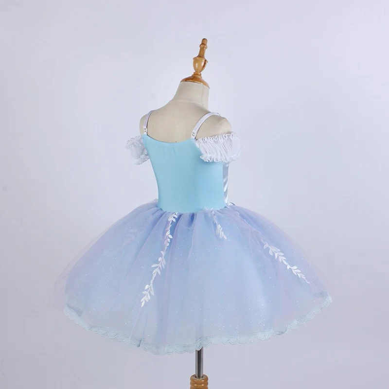 Jupe de danse de cygne de Ballet pour enfants, nouveau Style de luxe, vêtements de danse Tutu pour filles, jupe de danse de compétition de Ballet élégante