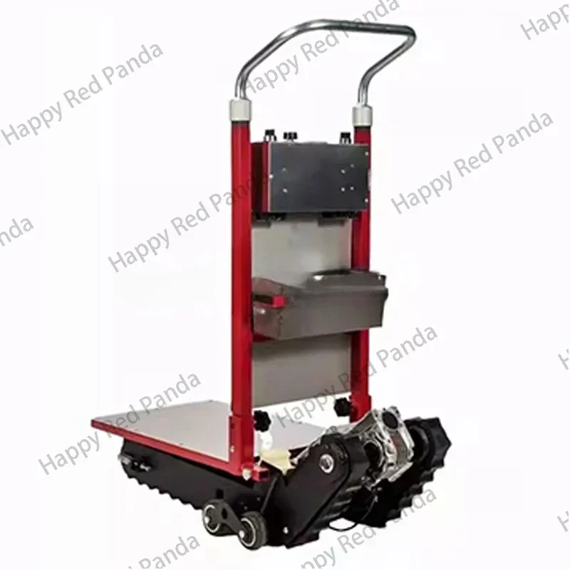 400KG Silent Electric Stair Climbing Vehicle Cargo Handling Cart Crawler-type Up and Down Stair Climber Folding Angle Adjustable