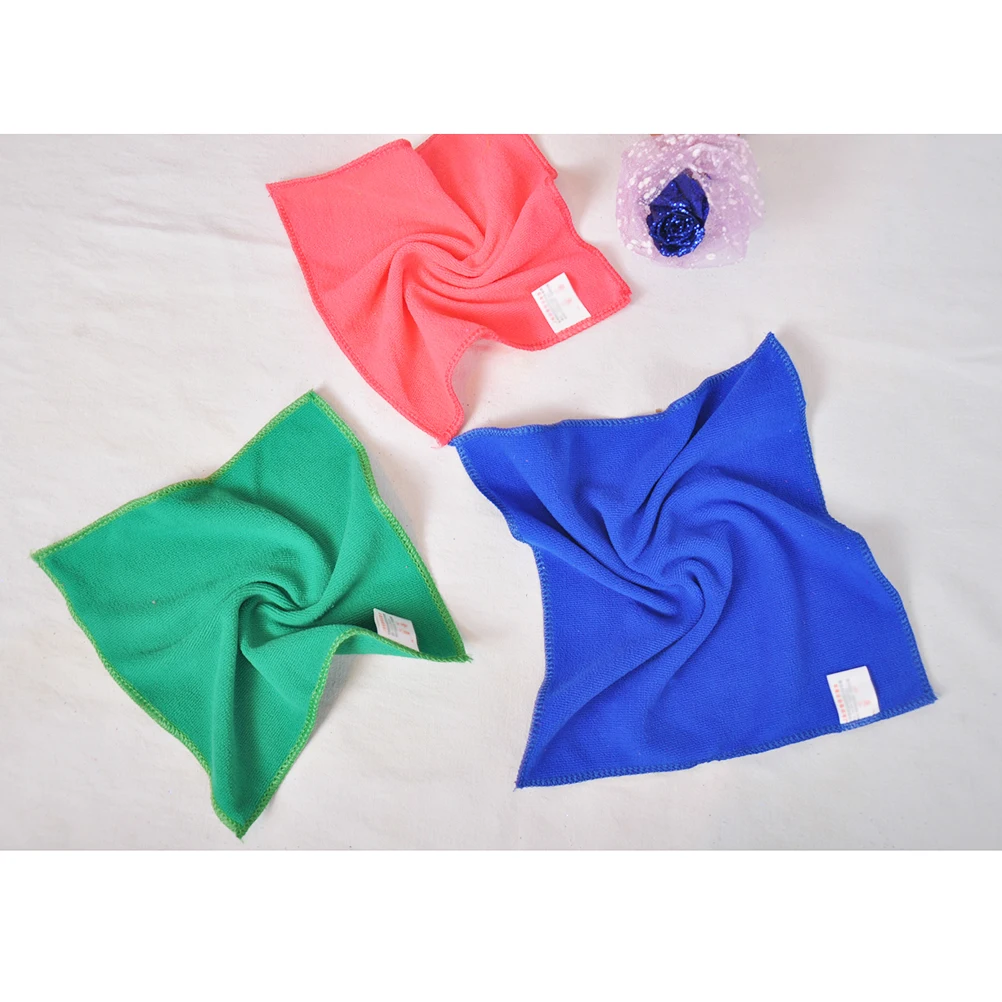 

10 Pcs/pack Small Towel Body Wash Cloth Micro Fiber Towels Hand Car Drying Cleaning Accessories Cloths Quick