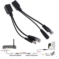 1 takım Poe dönüştürücü Poe güç  uzatma kablosu Ethernet adaptörü Poe Splitter Rj45 enjektör güç kaynağı modülü Ip kameralar için