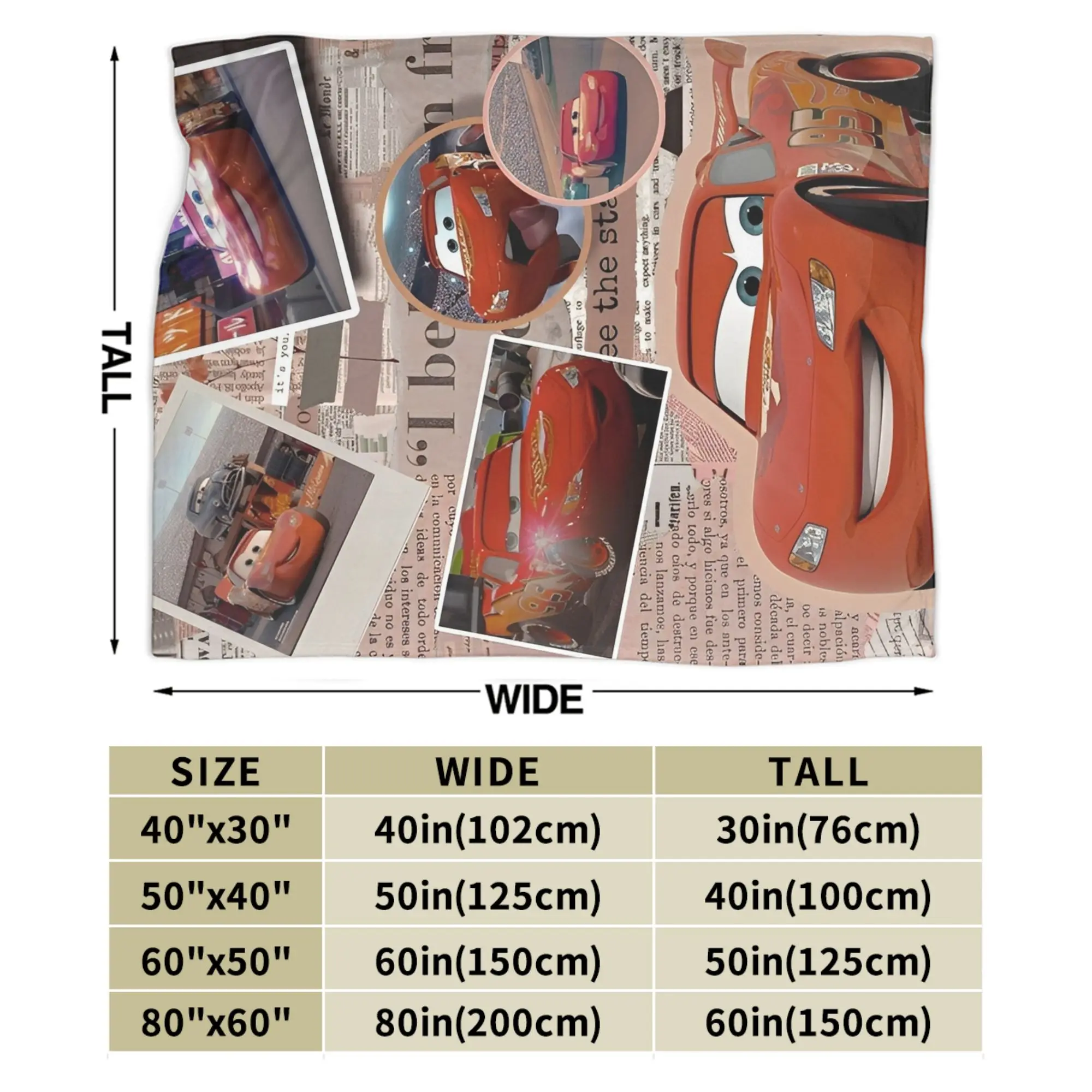 بطانية Sally I'm Lightning Cars Mcqueen بطانيات رمي فائقة النعومة للأريكة مقاس 50 × 60 بوصة لحاف متعدد المقاسات