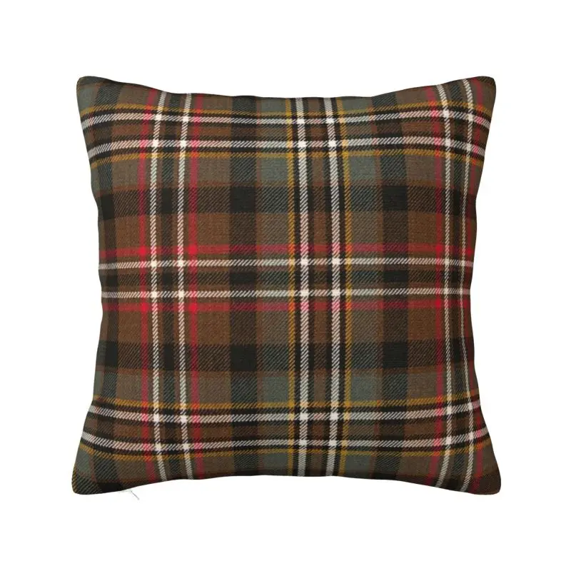 Popular Green Tartan Plaid Pillow Case 40x40cm Decor Home Nordic Cushions for Sofa Square Pillowcase