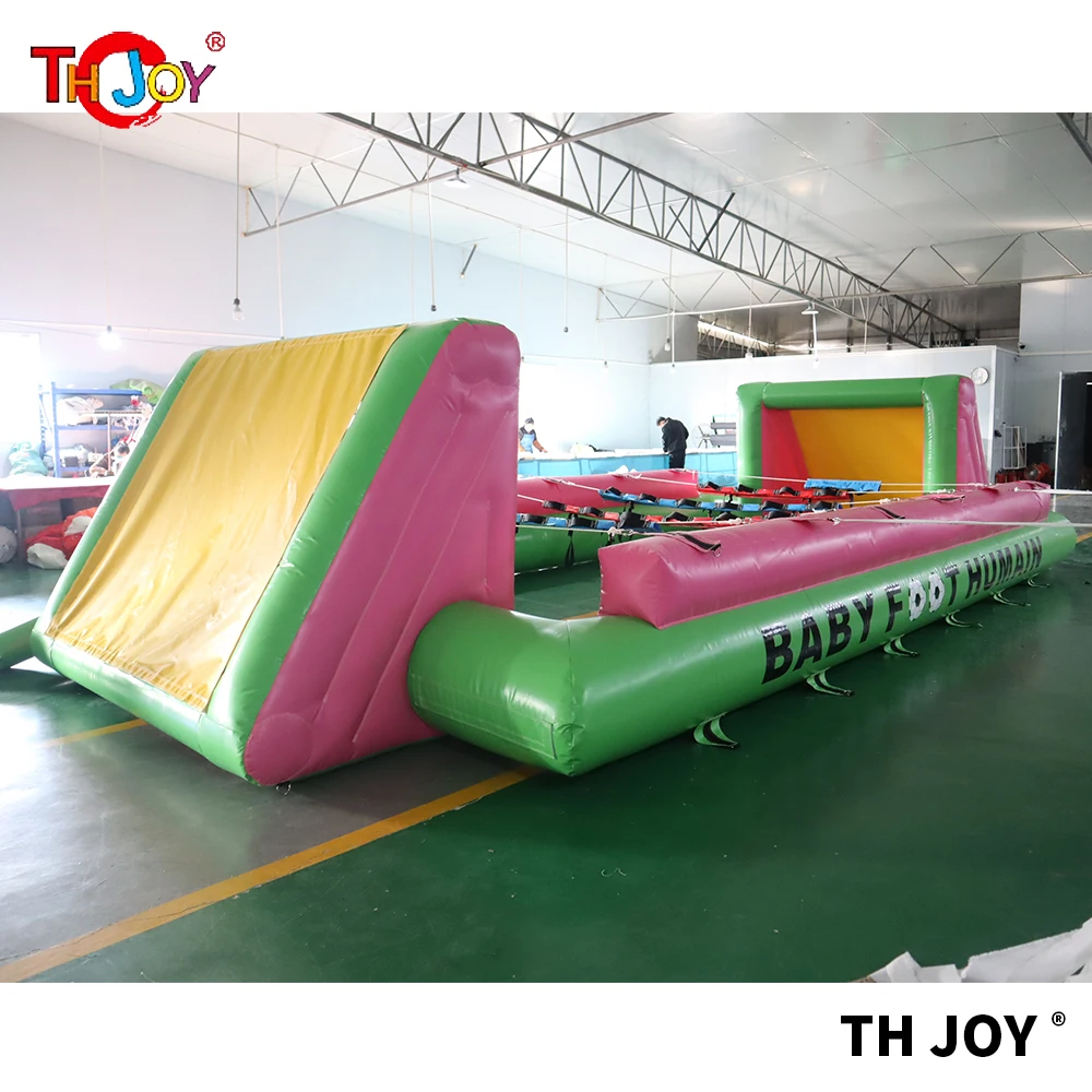 free shipping!kids or adults inflatable baby foot humain game,inflatable human soccer field, inflatable foosball soccer field