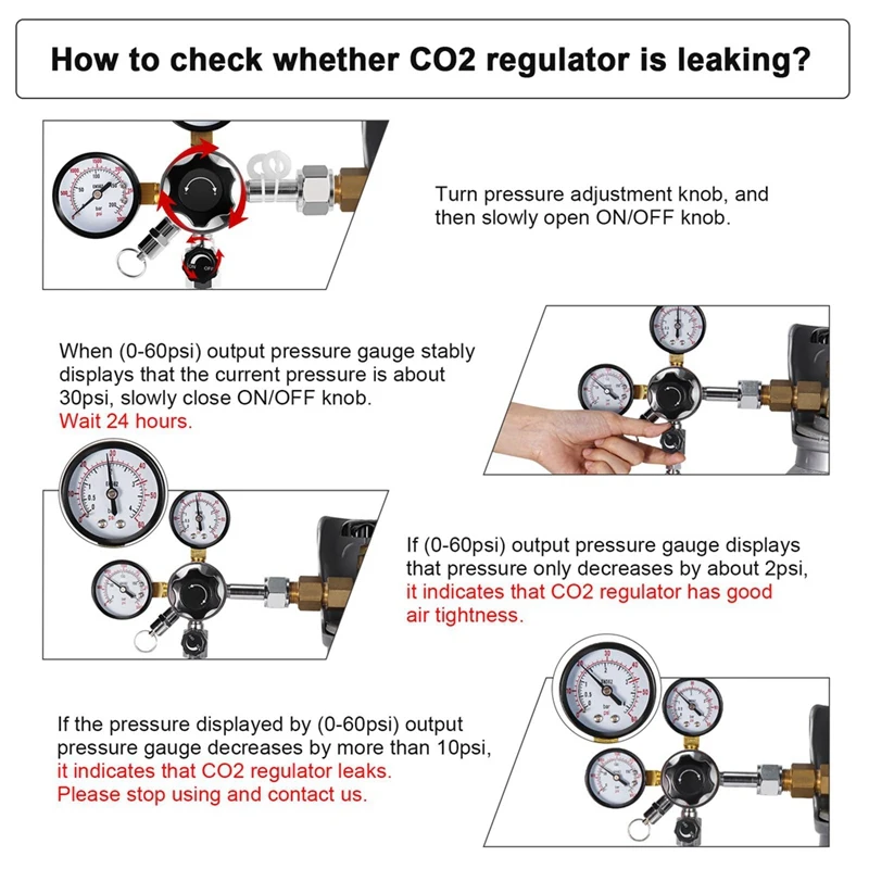 

X59A_CGA-320 Keg Regulator,Dual Stage Gauge Co2 Regulator for Kegerator