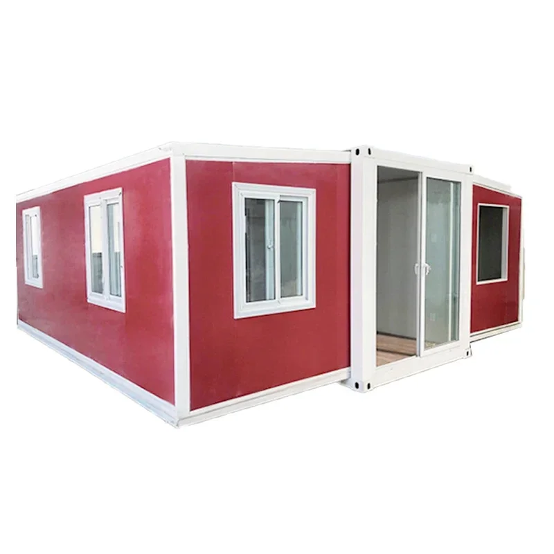 20FT Easy To Install Mobile House Module Container Houses Double Wing Folding Home 3 Bedroom Container Houses Ready To Living