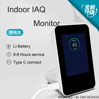 Tuya WIFI APP desktop IAQ sensor meter PM1/PM2.5/PM10/TVOC/RH/TEMP/CO2/HCHO portable indoor air quality pollen particle monitor