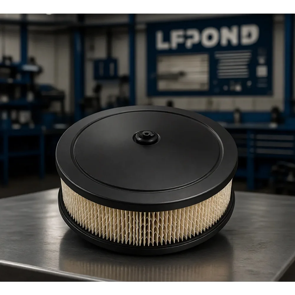 

High Flow Black 3 Inch Round 14 Inch Diameter Air Filter Element