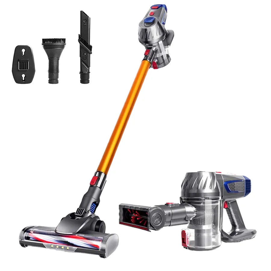 Upgrade 45000Pa Strong Suction Cordless Stick Vacuum Cleaner Anti-Tangle 4-in-1 LED Touch Screen Handheld Vac For Home Pet Hair