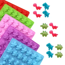 48 Holes Silicone Chocolate Dinosaur Mold for Ice Candy Crafts Kitchen Baking Decoration Molds