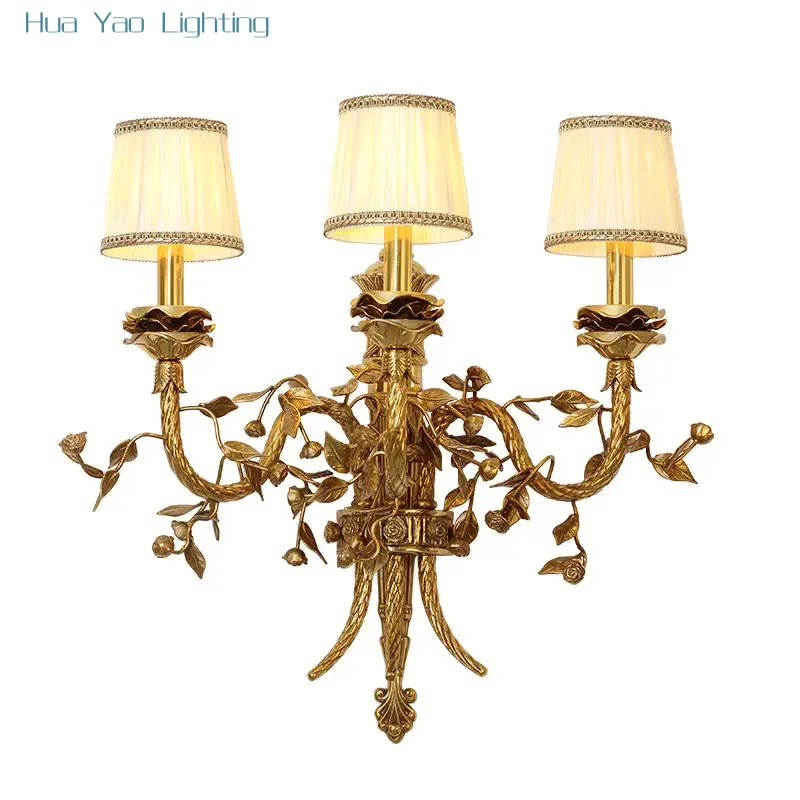 Mid Century Interior Aged Copper Antique Brass Wall Lamp House Lights Wall Indoor Plant Vintage Wall Light