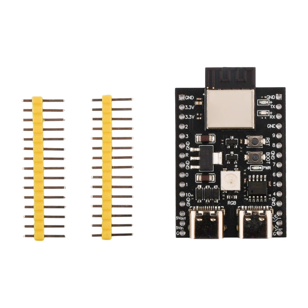 ESP32-C3-DevKitM-1 Development Board ESP32-C3FN4 Core ESP32-C3-MINI-1 WiFi+BT LE Module with 4 MB External SPI Flash Module