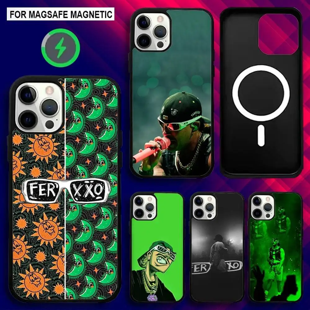 

Singer F-Feid SIXDO Ferxxo Phone Case For iPhone 17,16,15,14,13,12,11,Pro,Max,Plus,Mini,SE4,E Magnetic Magsafe Wireless Charging