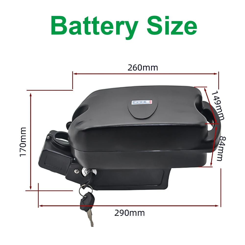 36v 48v10Ah 12Ah 15Ah 18Ah small frog lithium battery electric bike battery conversion car back seat universal battery 800W