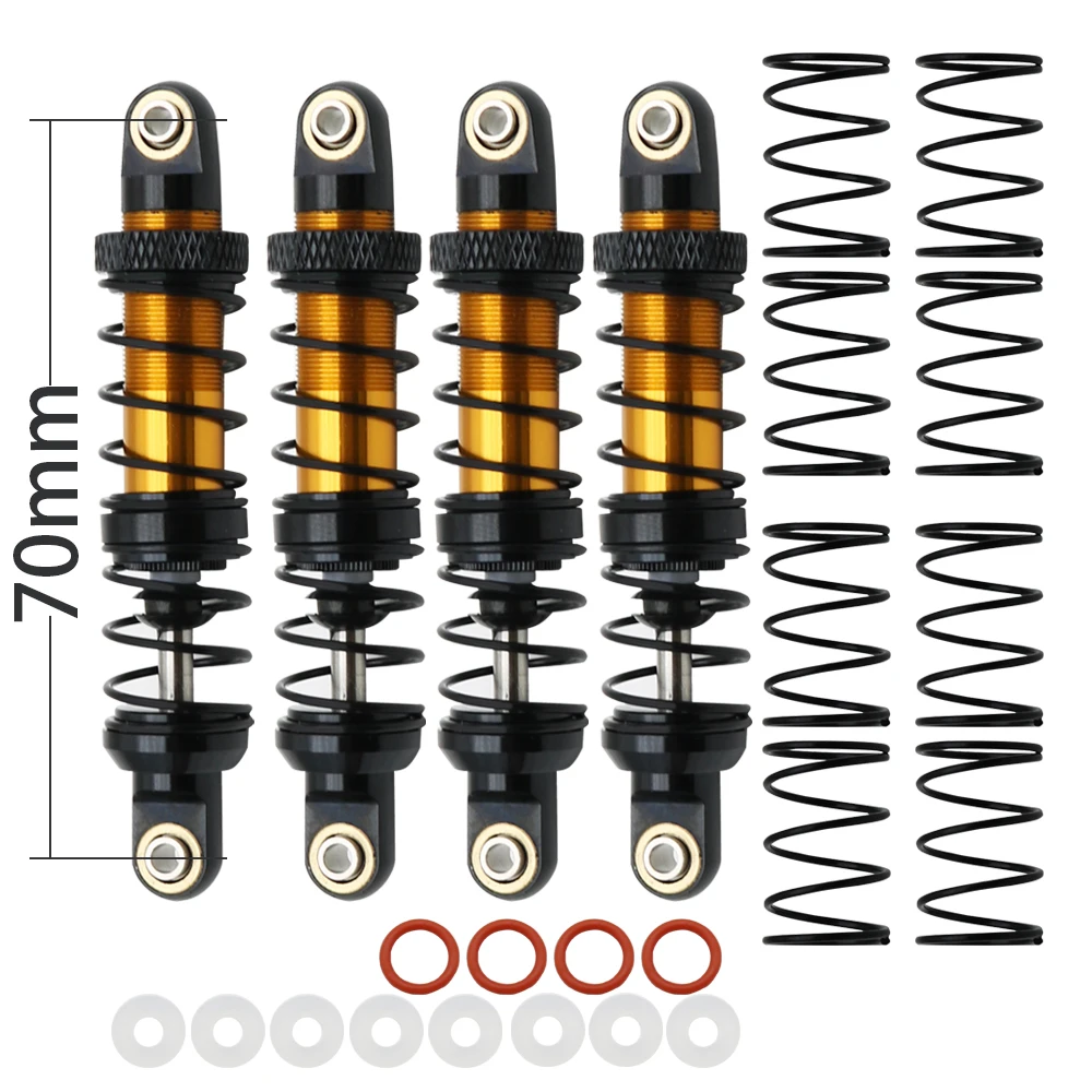 Metaal 70mm 80mm 90mm 100mm 110mm 120mm Schokdemper Oliedemper voor 1/10 RC Crawler Auto Axiale SCX10 AXI03007 RBX10 D90 TRX4