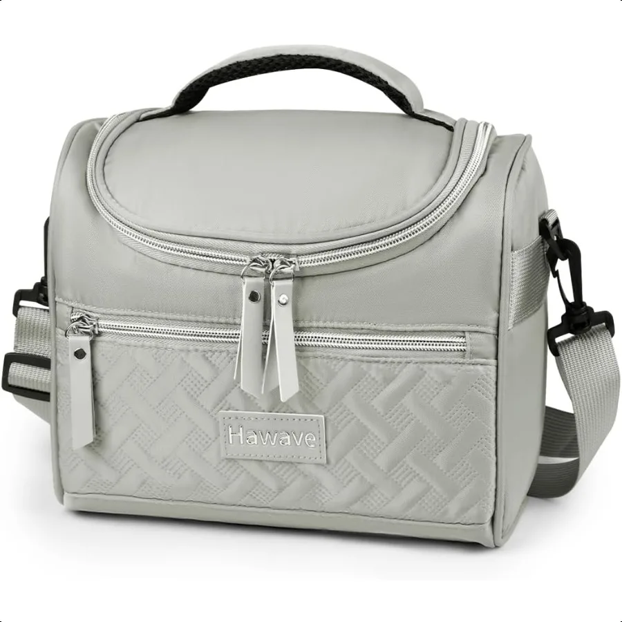 

Lunch Bags for Women Men Adult Insulated Lunch Box Leakproof Lunch Cooler Bag with Front Pocket Adjustable Shoulder Strap Reusa