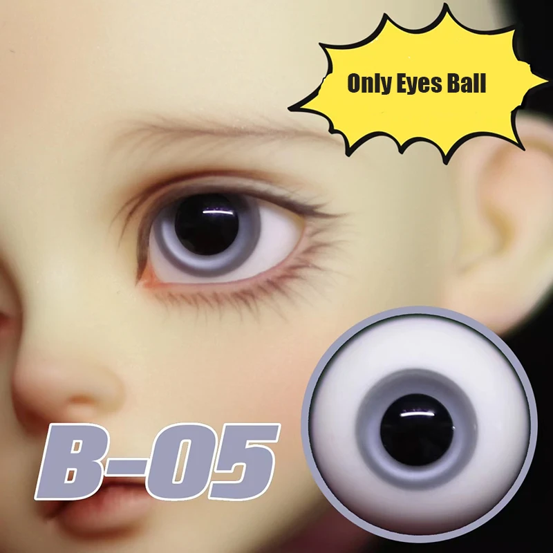 BJD Glass Eyes Ball 12MM 14MM 16MM Doll Eyes Fit For 1/6 1/4 1/3 BJD Doll Handmade Doll Eyes DIY Accessories For Girl Gift