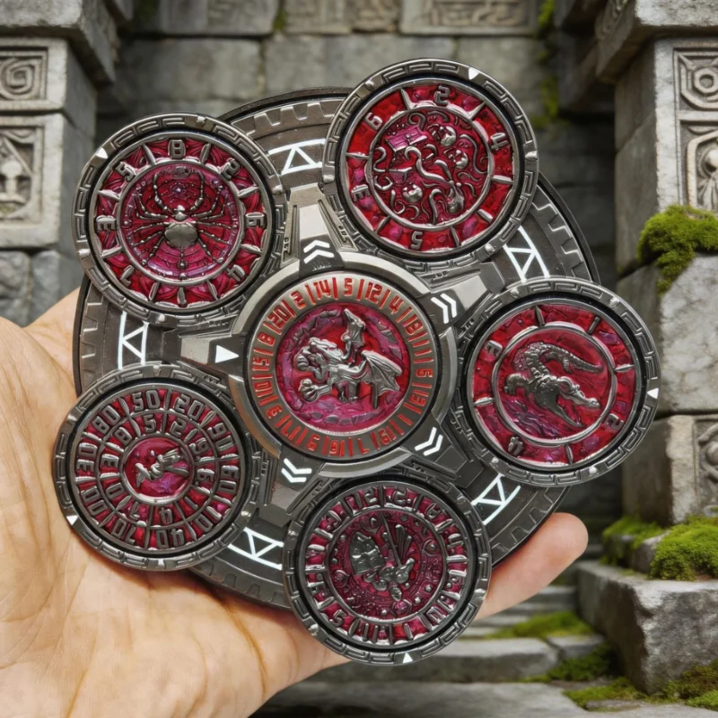 Metal Fidget Spinner Roller Rotating Roulette Rotor Hand Spinning Top Tip EDC Metal Pocket Stress Relief Toy Adults Anti Anxiety