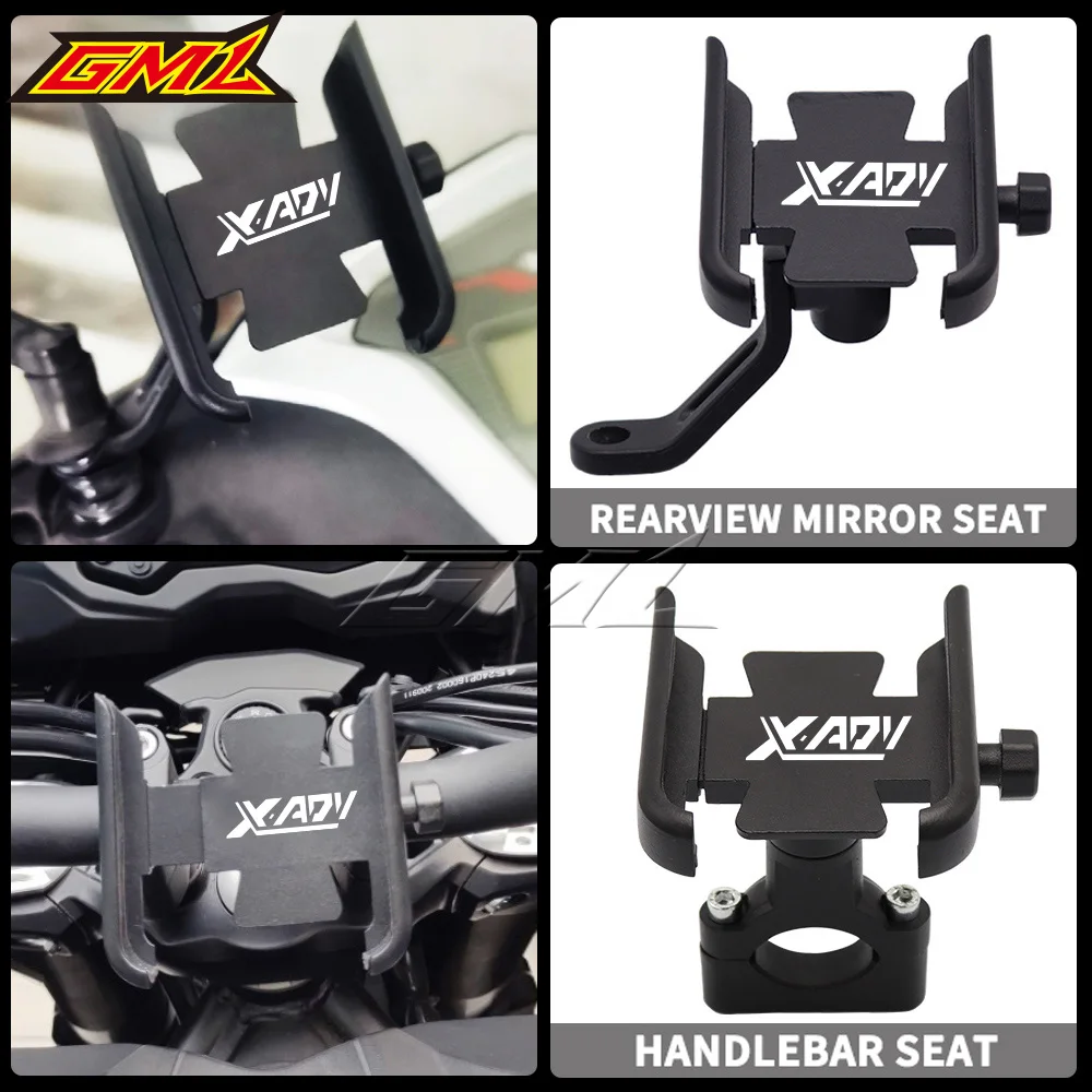 

For HONDA X-ADV 750 X ADV 750 XADV Motorcycle Rearview Mirror handlebar Mobile Phone Holder GPS Stand Bracket Navigation