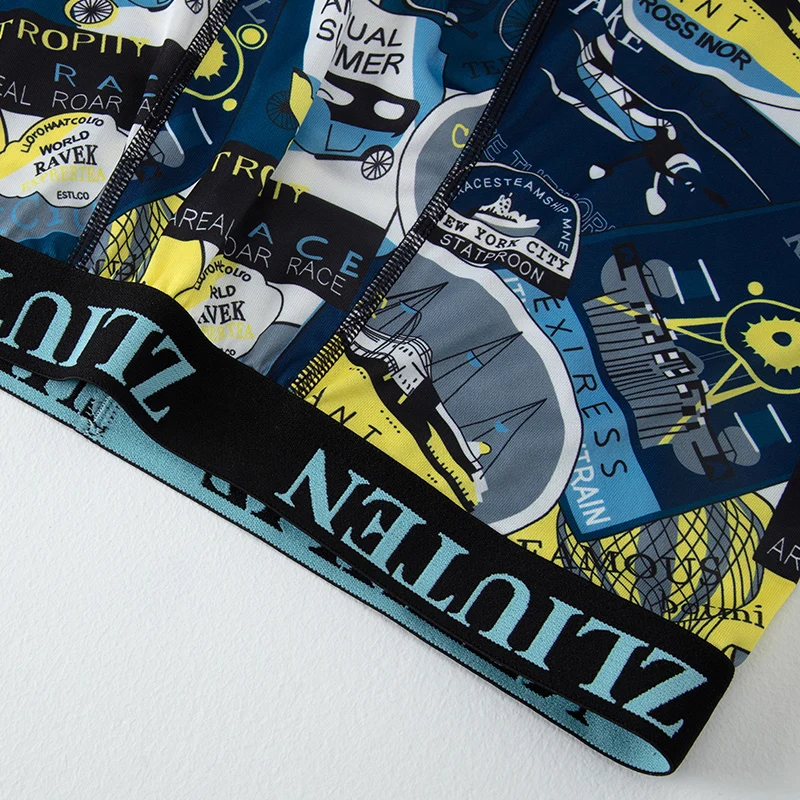 5 قطع الرجال أزياء الطباعة الملابس الداخلية الطويلة الملاكم السراويل عطلة الرياح شورتات للبحر مريحة الشباب الرياضة ركوب السراويل تمتد