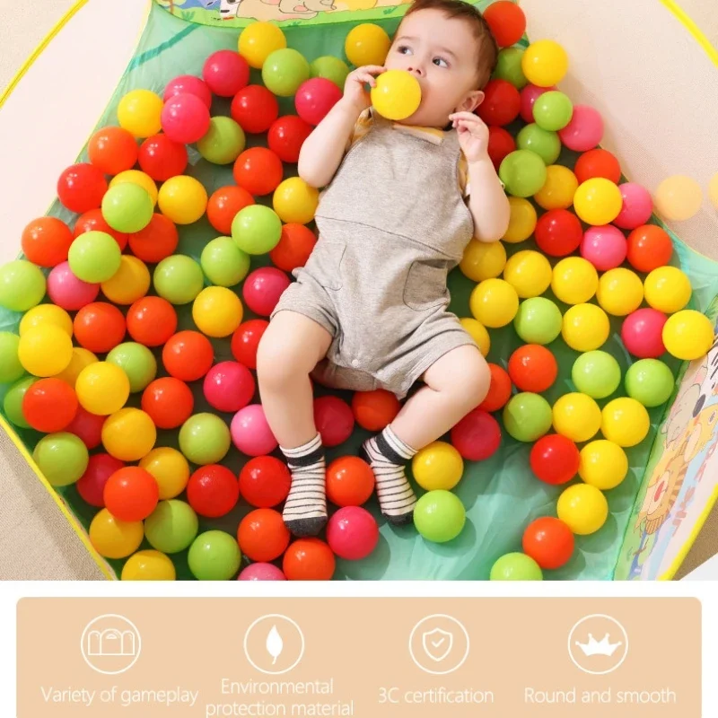 IMBABY Ocean Sensory Balls para niños, pelotas de plástico de 5,5-7 cm, juguetes para piscina/caja seca no tóxicos, malabarismo multicolor para aliviar el estrés