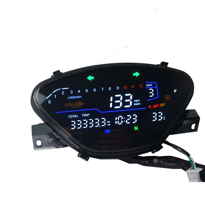 

For Zanella Zb110 Xb110 Arrancar Una 125 X Corven Mirage 110 LED Motorcycle Speedometer Digital RPM
