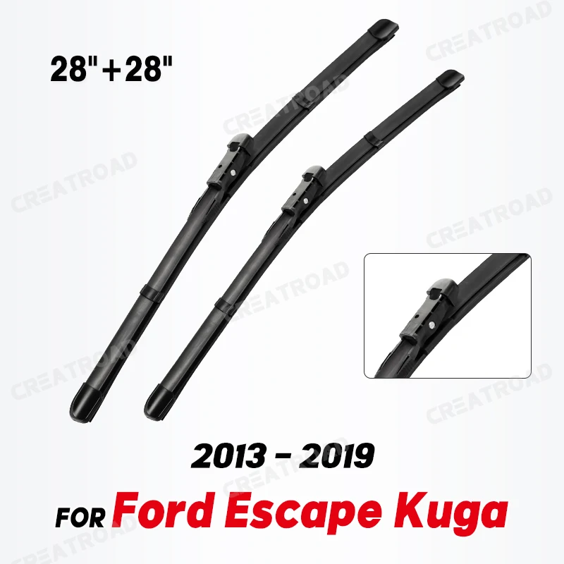 Wiper LHD Front Wiper Blades For Ford Escape Kuga 2013 - 2019 Windshield Windscreen Window Car Rain Brush 28\