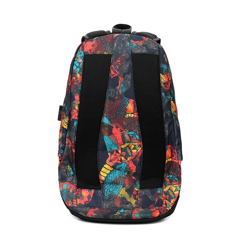 New Backpack Men's Junior High School Student Bag Oxford Cloth Football Bag Outdoor Backpack Business Men's Basketball Bag