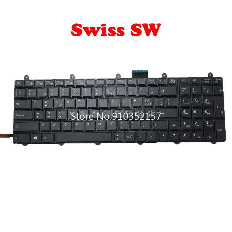 Imagem -05 - Teclado Retroiluminado para Clevo fr sp ne jp Reino Unido P151sm P157sm P170sm P177sm P370sm P370sm3 Reino Unido Bélgica Japão Itália Alemanha