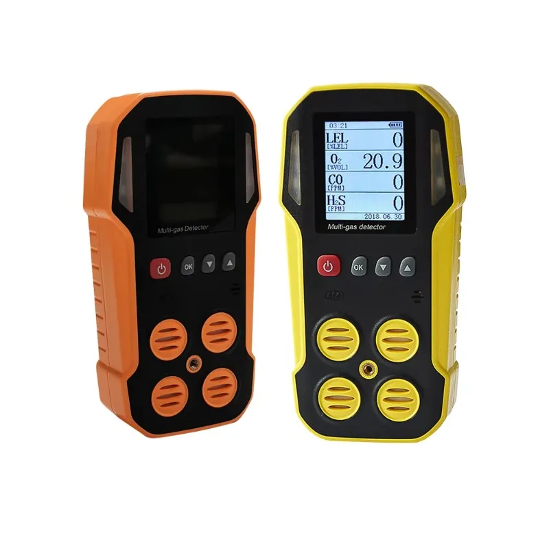 Mining Use Portable 4 in 1 Multi Gas Detector CO O2 H2S CH4 Gas Analyzers Exhaust Gas