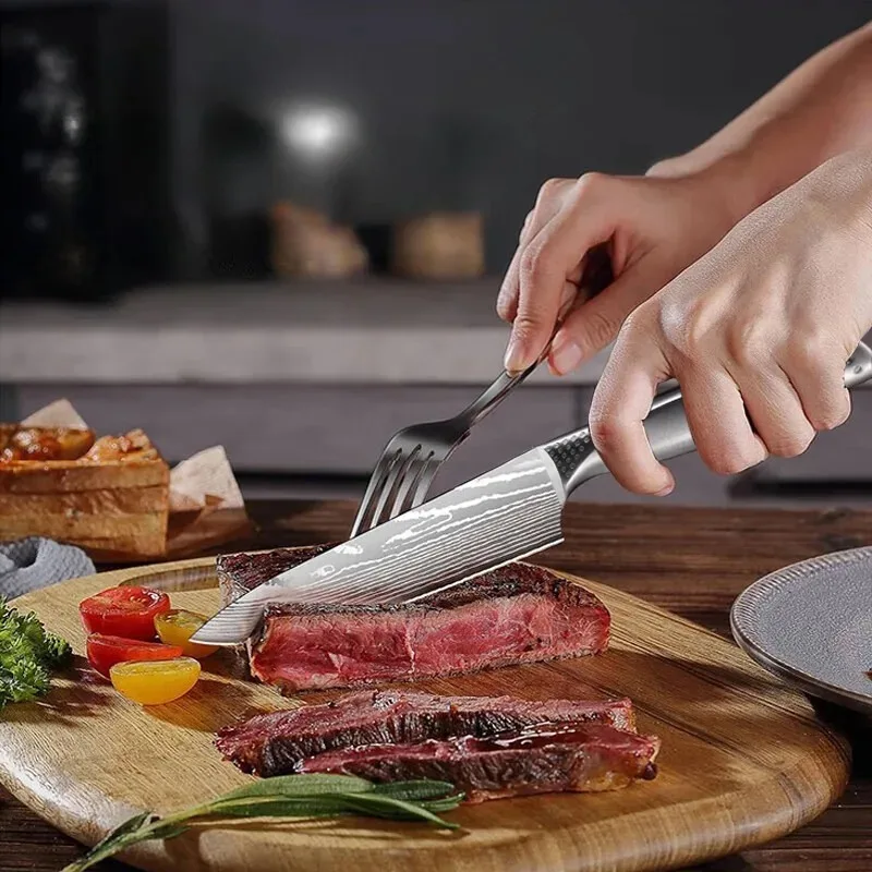 Chief chef's knife kitchen household vegetable cutting Yusheng meat cutting multi-purpose fruit cooking steak knife view 5