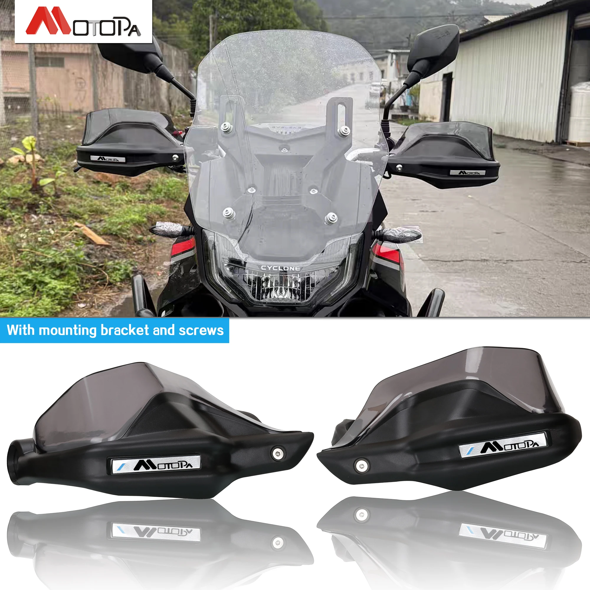 Motorcycle RX401 Handguard Hand Guards Shield with bracket Protector Windshield Handle Guard For ZongShen Cyclone RX401