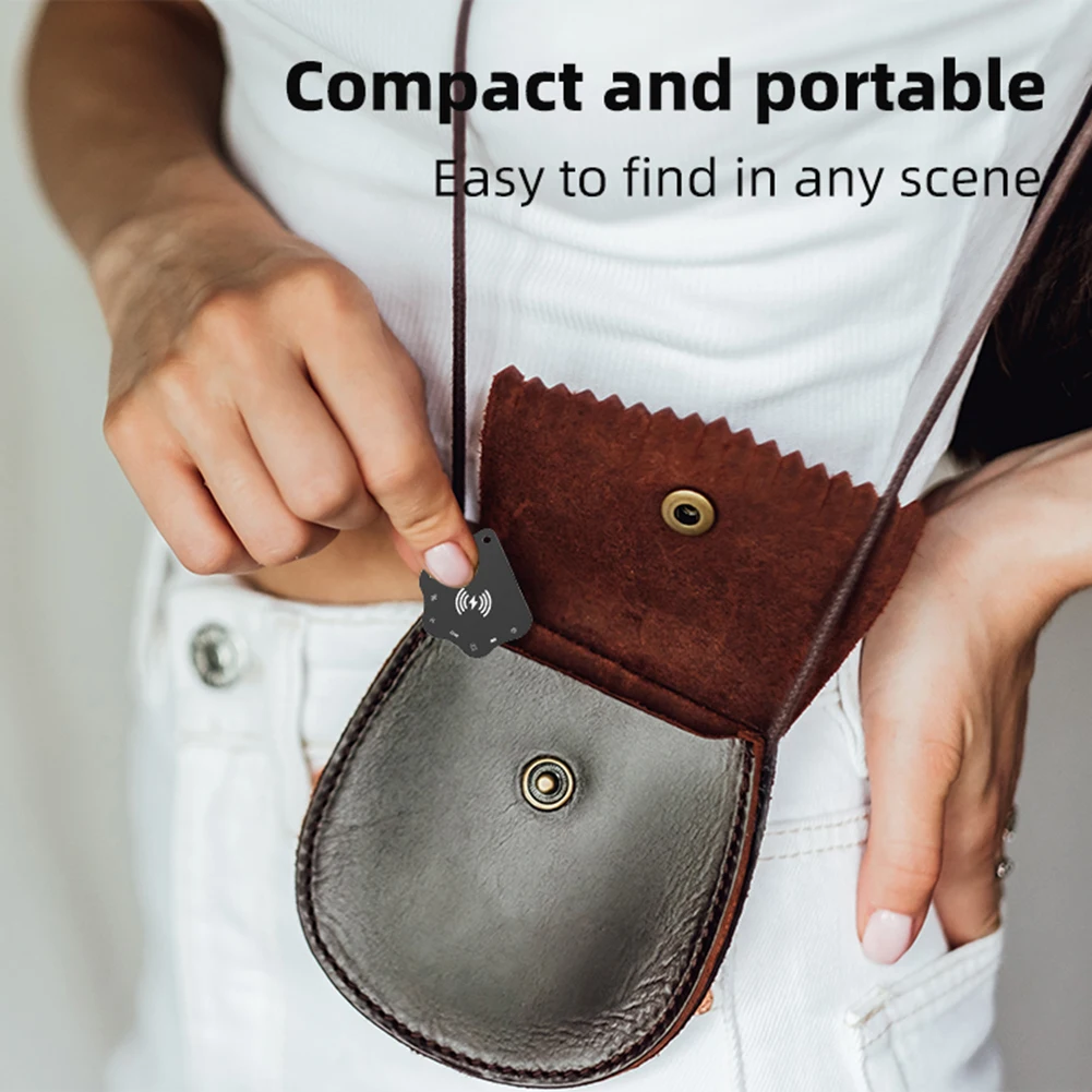 

Wireless Charging Ultra Slim Tracking Card IPX68 Waterproof Works for Apple Find My Smart Tag Wallet Tracker Ultra Thin Tracker