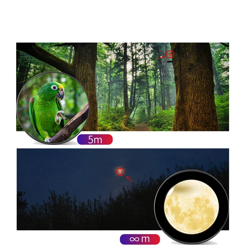 External Telephoto Phone Camera Lens Telephoto Lens 36X Optical Magnification With Tripod And Phone Clip